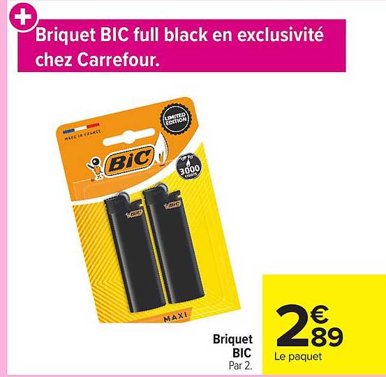 Briquet BIC full black