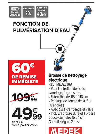Brosse de nettoyage électrique