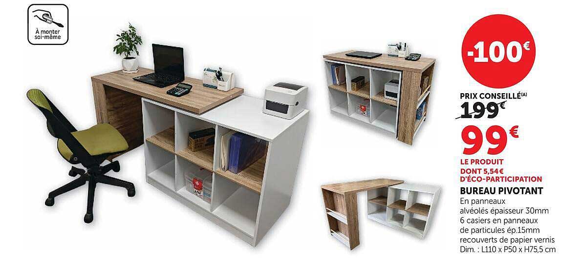 BUREAU PIVOTANT
