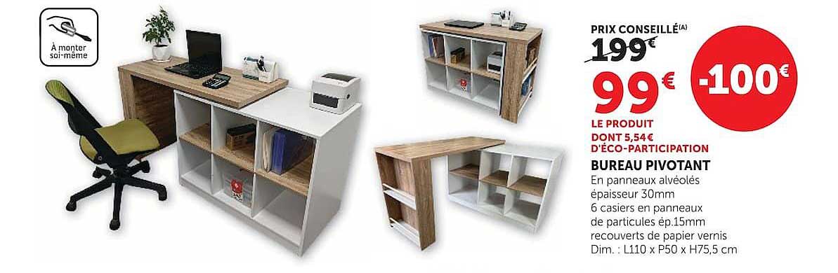 BUREAU PIVOTANT