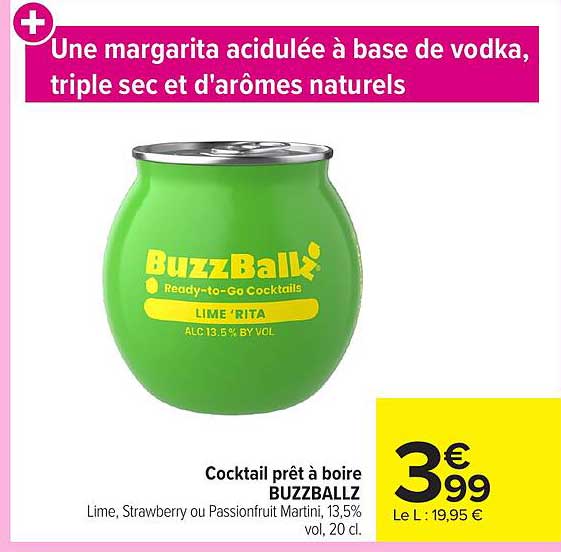 BuzzBallz LIME ’RITA