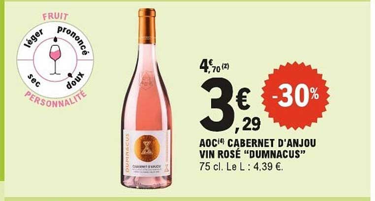 Cabernet d'Anjou Vin Rosé "Dumacus