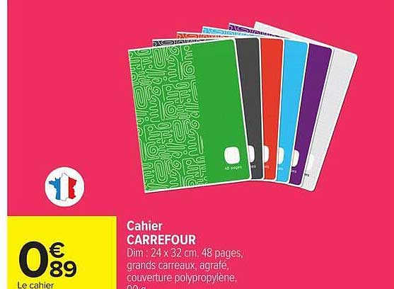 Cahier CARREFOUR