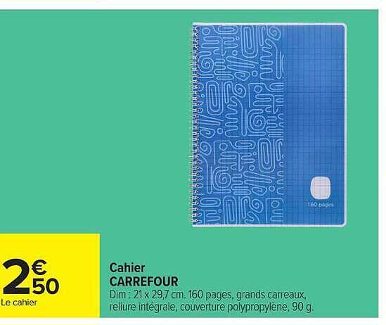 Cahier CARREFOUR