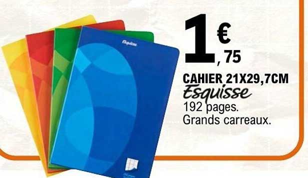 Cahier Esquisse