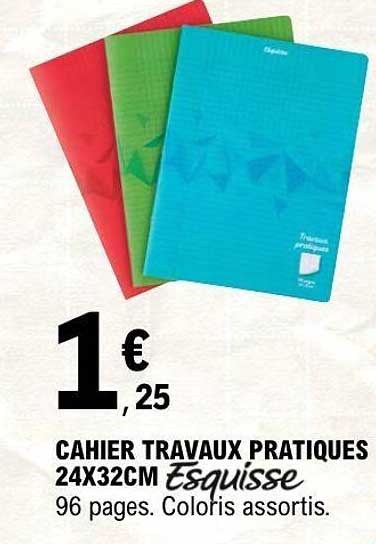 Cahier Travaux Pratiques Esquisse