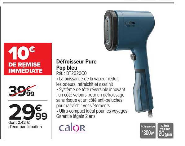 Calor Défroisseur Pure Pop bleu
