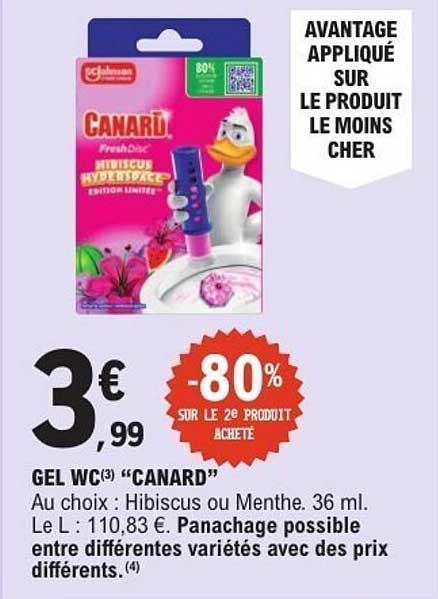 Canard Gel WC Hibiscus Menthe