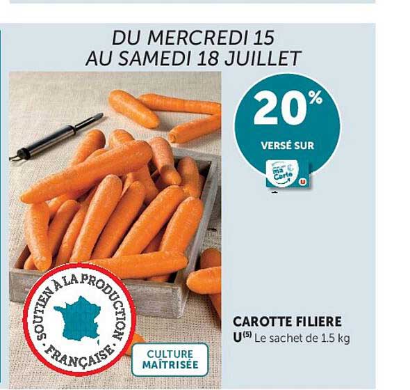 CAROTTE FILIERE