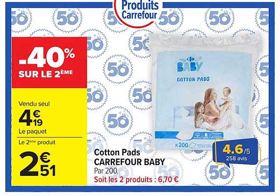 Carrefour Baby Cotton Pads