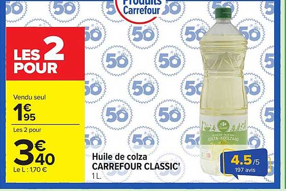 Carrefour Classic' Huile de colza