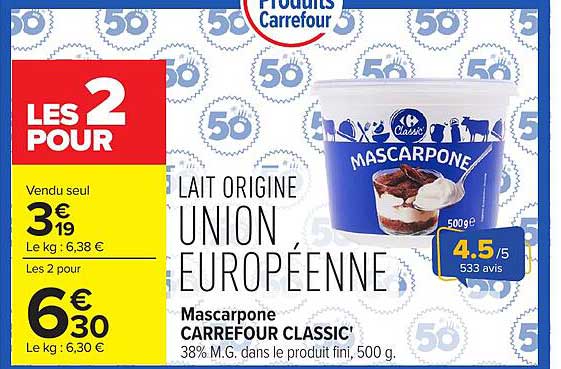 Carrefour Classic Mascarpone