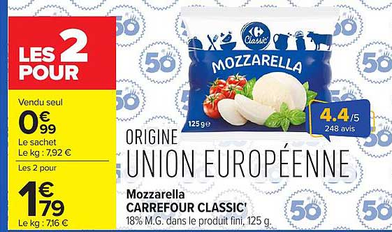 Carrefour Classic' Mozzarella