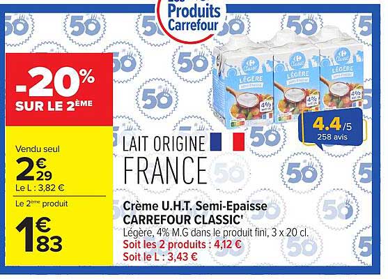 Carrefour Lait Origine France