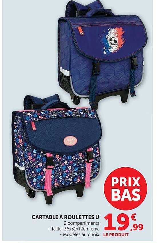 CARTABLE À ROULETTES U