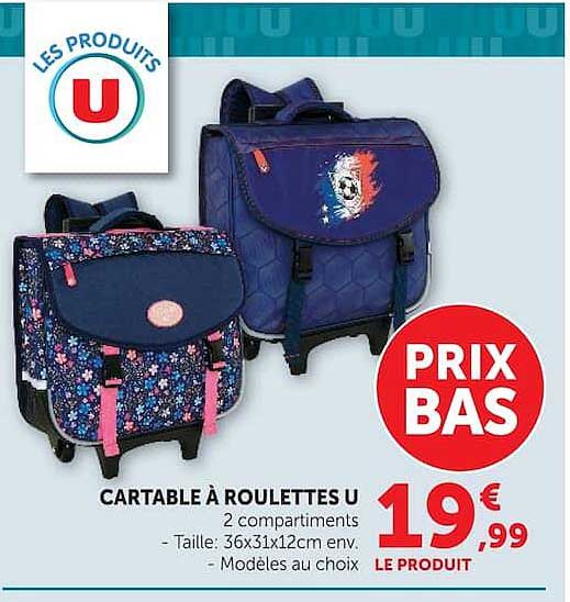 CARTABLE À ROULETTES U
