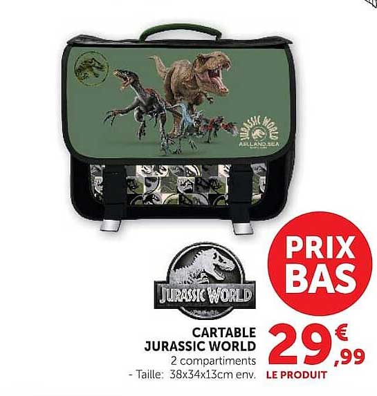 Cartable Jurassic World