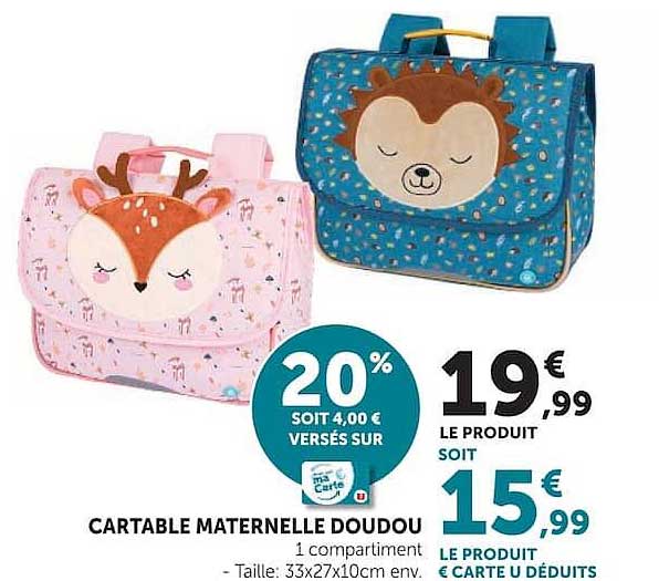 CARTABLE MATERNELLE DOUDOU