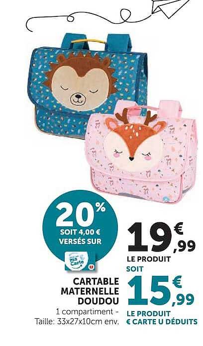 CARTABLE MATERNELLE DOUDOU