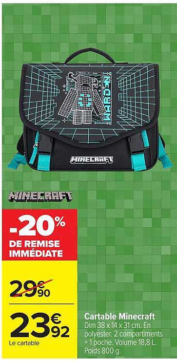 Cartable Minecraft