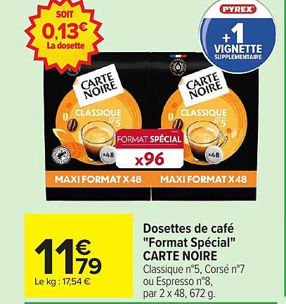 CARTE NOIRE Classique n°5