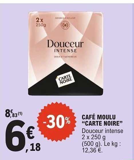Carte Noire Douceur intense