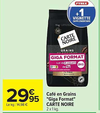 CARTE NOIRE GIGA FORMAT