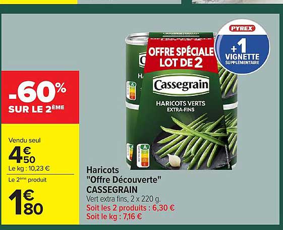 Cassegrain Haricots verts