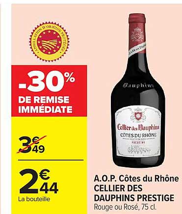 Cellier des Dauphins Côtes du Rhône Prestige