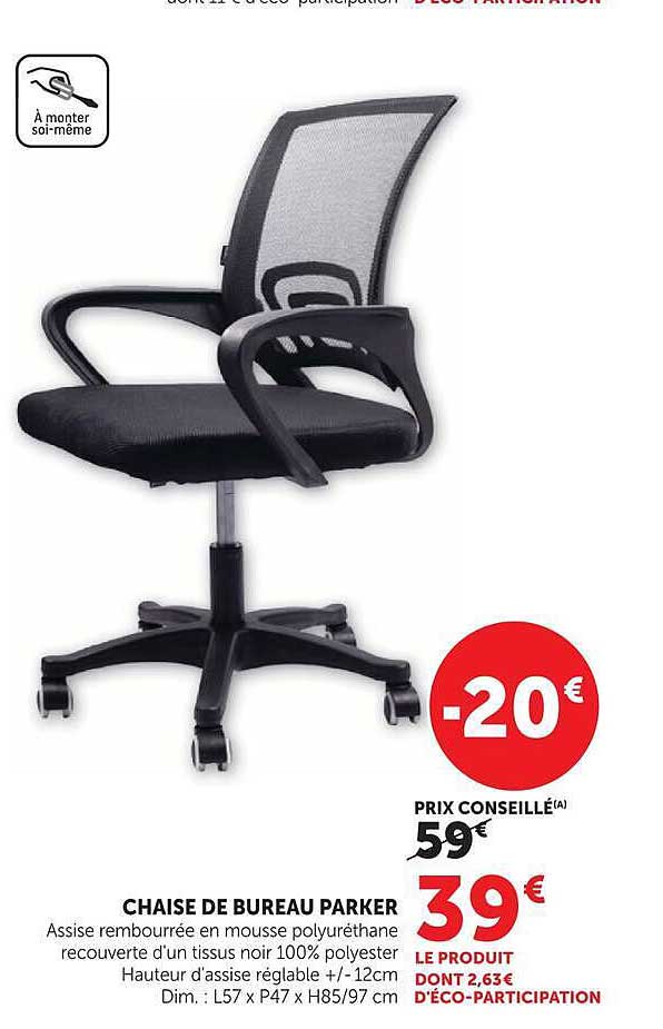 CHAISE DE BUREAU PARKER