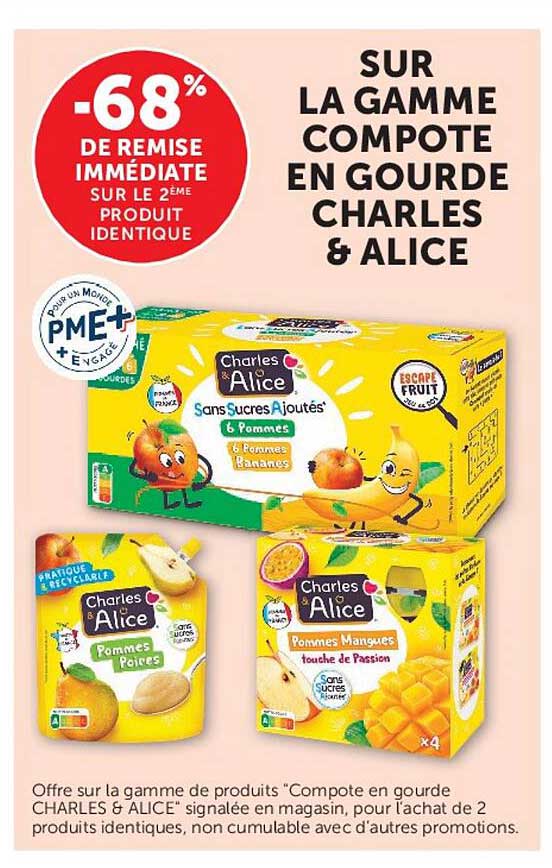 Charles & Alice Compote en gourde