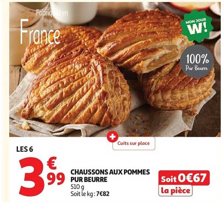 CHAUSSONS AUX POMMES PUR BEURRE