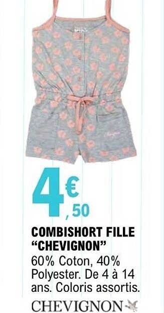 CHEVIGNON COMBISHORT FILLE