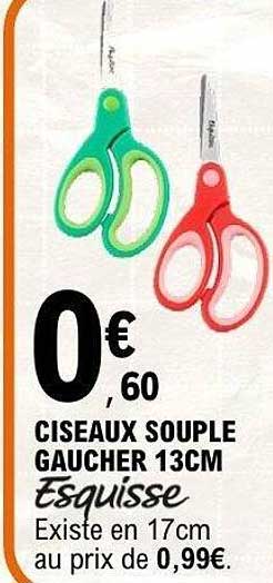 Ciseaux souple GauchER 13CM Esquisse