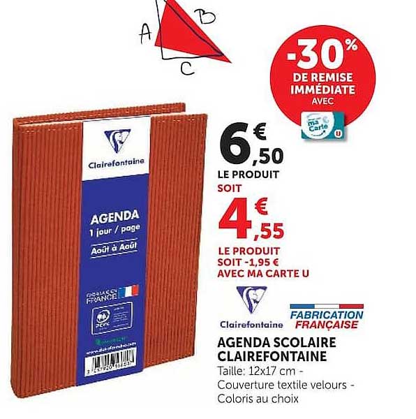 Clairefontaine AGENDA SCOLAIRE