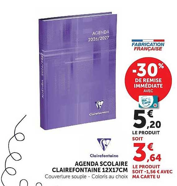 Clairfontaine AGENDA SCOLAIRE