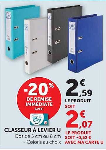 CLASSEUR À LEVIER U