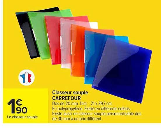 Classeur souple CARREFOUR