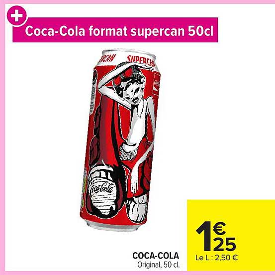 Coca-Cola format supercan 50cl