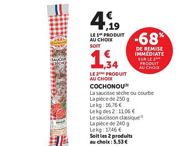 Cochonou Saucisse Sèche