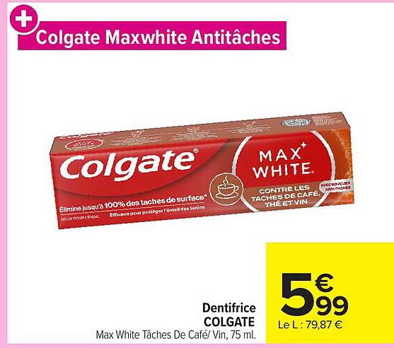 Colgate Maxwhite Antitâches
