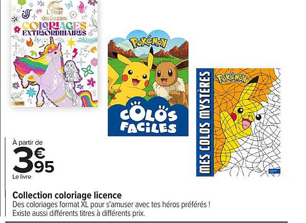 Collection coloriage licence