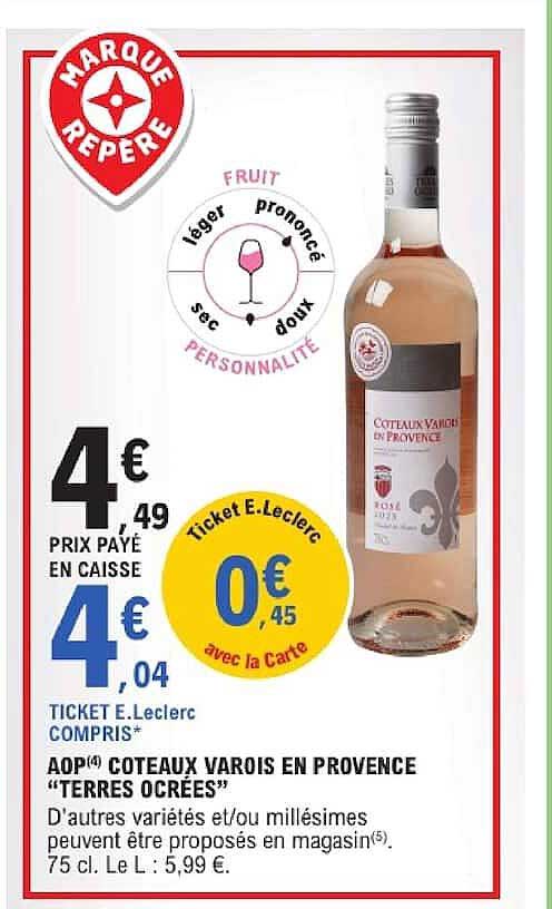 COTEAUX VAROIS EN PROVENCE “TERRES OCRÉES”