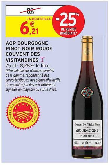 COVENT DES VISITANDINES BOURGOGNE PINOT NOIR