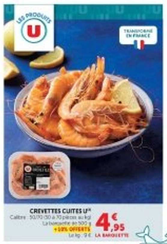 Crevettes cuites U*