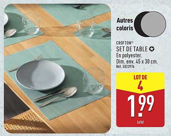 CROFTON SET DE TABLE