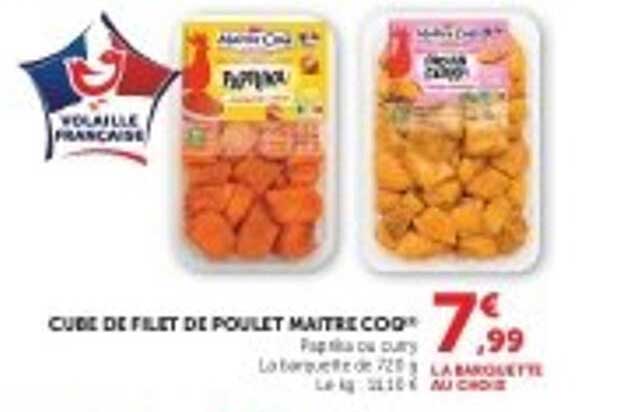 Cube de filet de poulet maitri coq