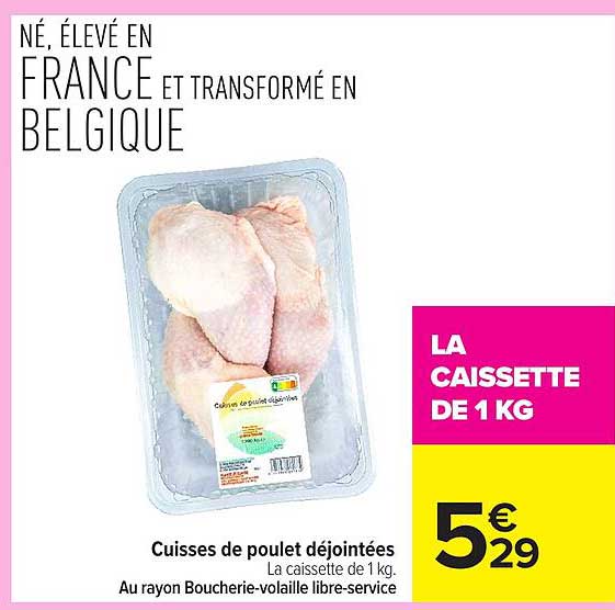 Cuisses de poulet déjointées