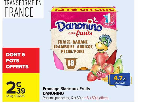 DANONINO aux fruits
