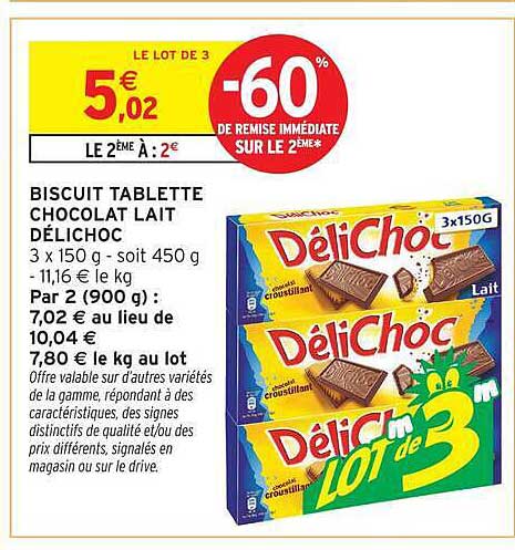 DéliChoc Lot de 3